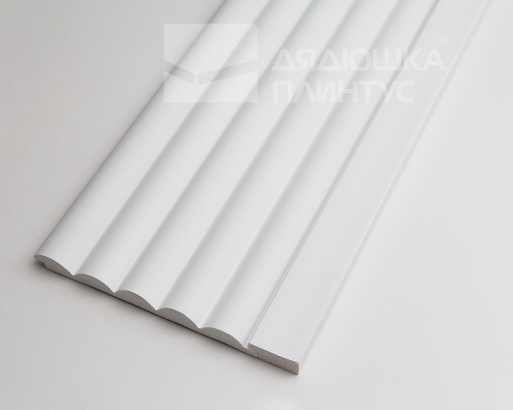 Рейка завершающая для панелей полистирол ВП 2700*25*11 мм Белый под покраску