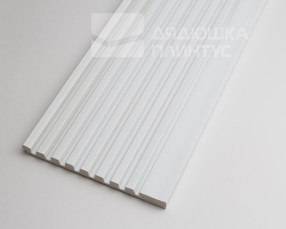 Рейка завершающая для панелей полистирол ВП 2700*25*11 мм Белый под покраску