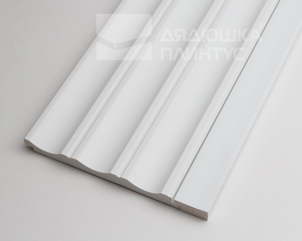 Рейка завершающая для панелей полистирол ВП 2700*25*11 мм Белый под покраску