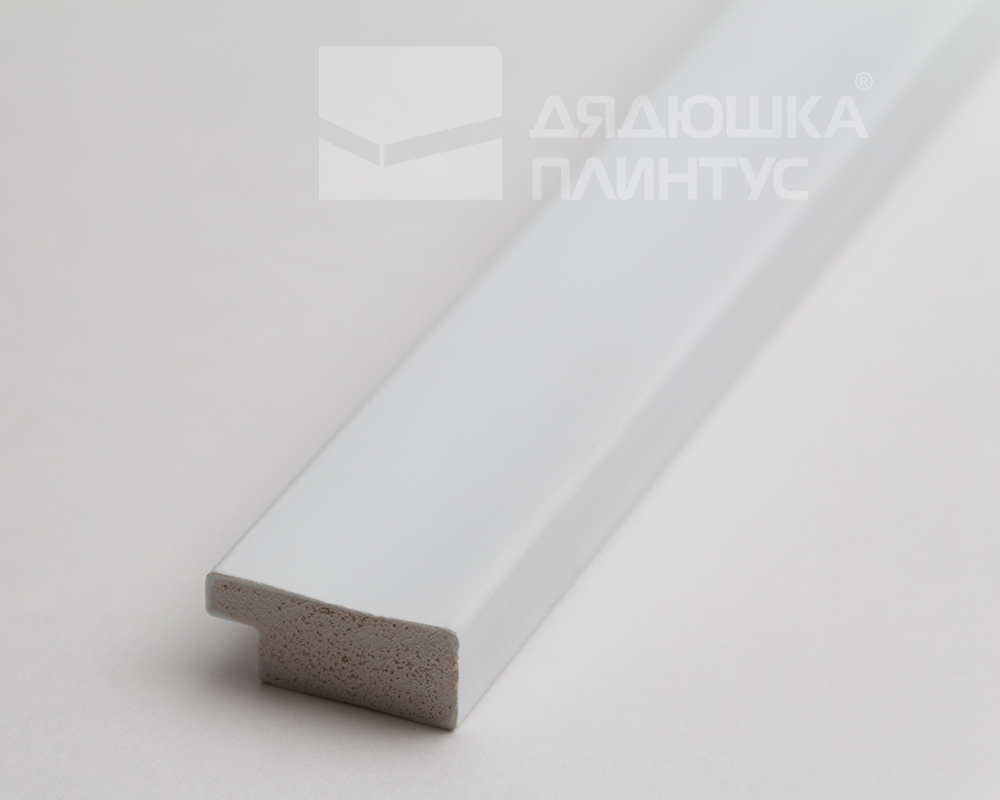 Рейка завершающая для панелей полистирол ВП 2700*25*11 мм Белый под покраску