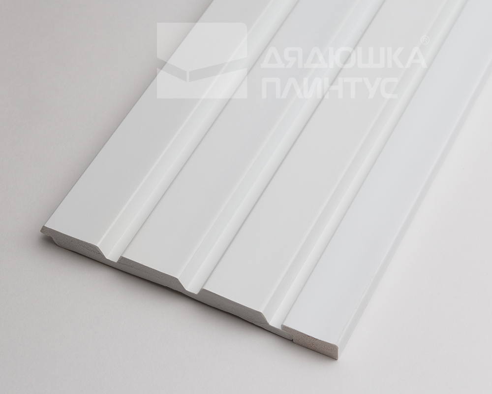 Рейка завершающая для панелей полистирол ВП 2700*25*11 мм Белый под покраску