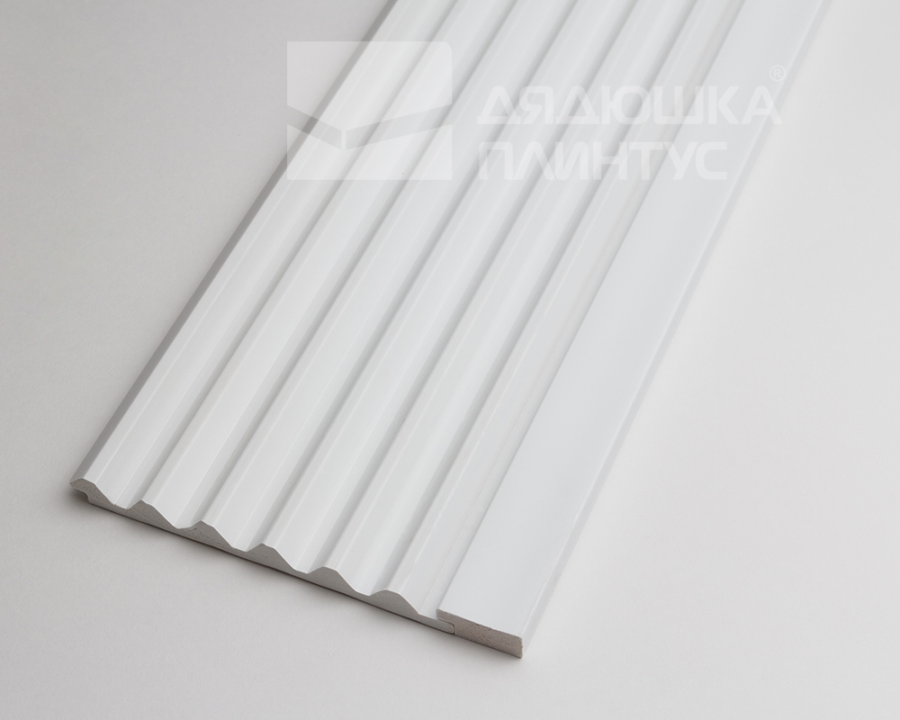 Рейка завершающая для панелей полистирол ВП 2700*25*11 мм Белый под покраску